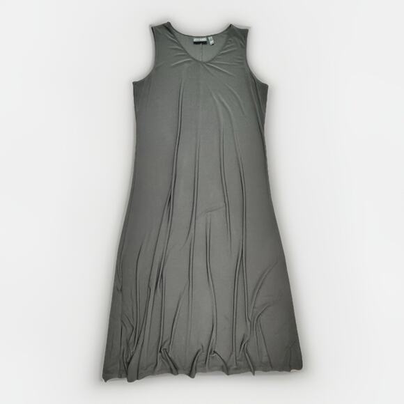 Attitudes By Renee Dresses & Skirts - Attitudes by Renee Womens Como Jersey V-Neck Maxi Dress XL Black Comfort Stretch